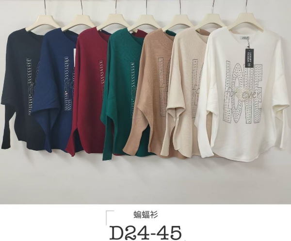 Bluzki damska Roz Standard,  Mix Kolor  Paczka 10 szt